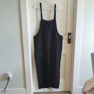 Fashion brand womens black linen jumper xl